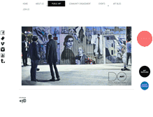 Tablet Screenshot of doartfoundation.org